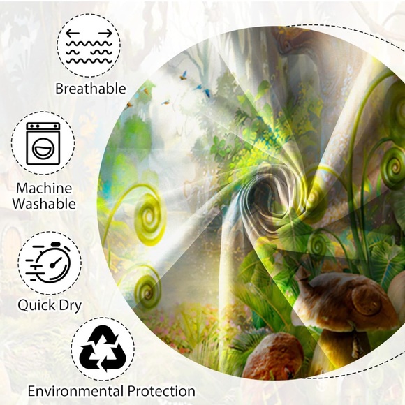 Enchanted Forest Shower Curtain - Picture 3 of 5